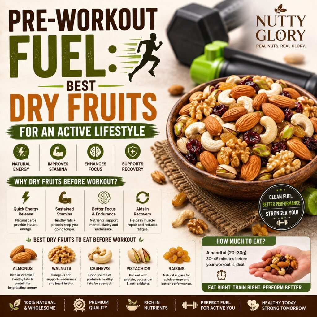 pre workout fuel dry fruits