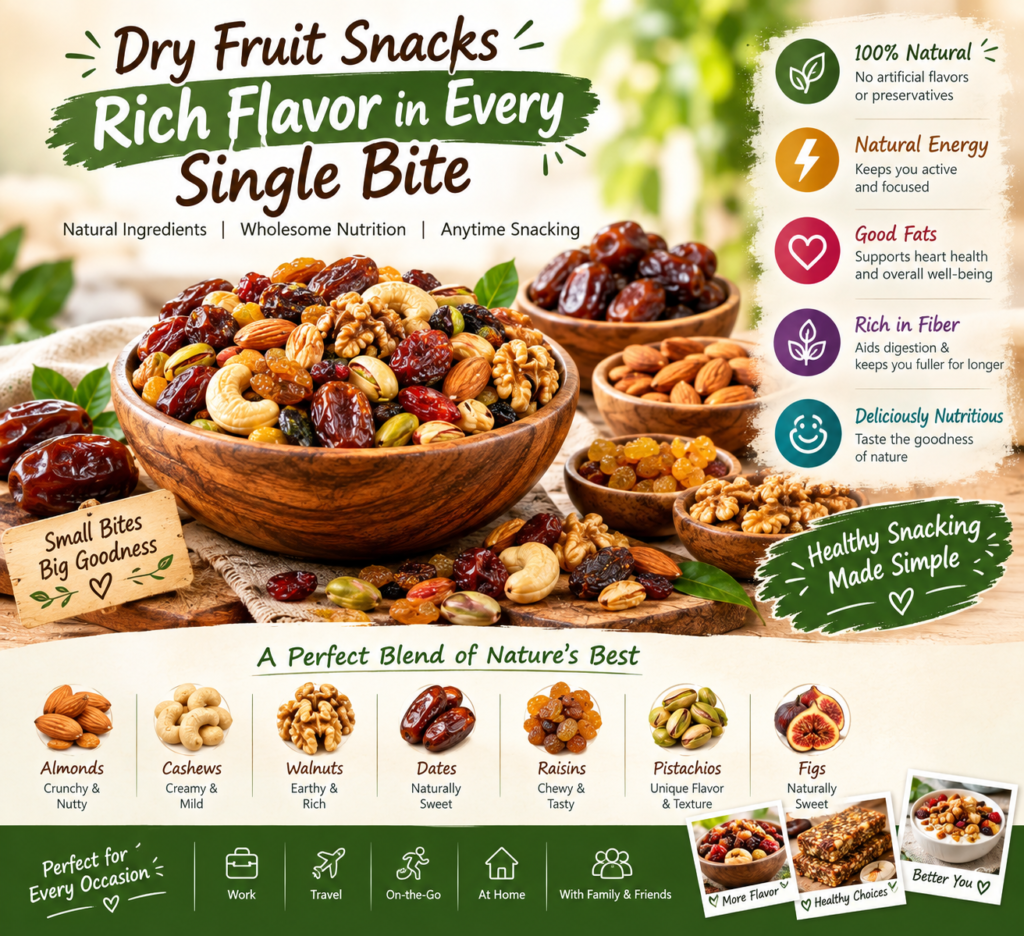 dry fruit snacks rich flavor in every single bite