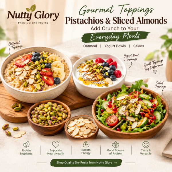pistachio and sliced almond