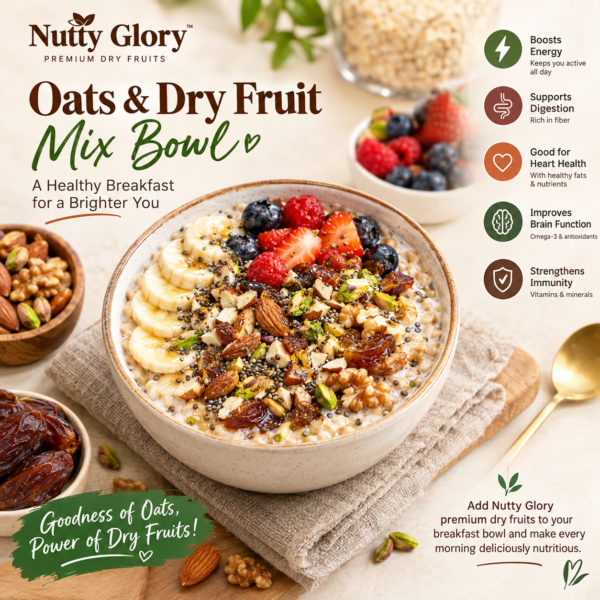 dry fruits oats breakfast